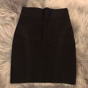 Black Bebe mini skirt